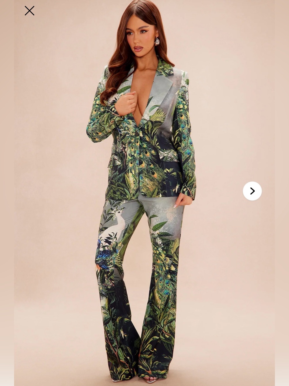 Fashion Nova Luxe Amanza Blazer Suit Set -Flare Pants